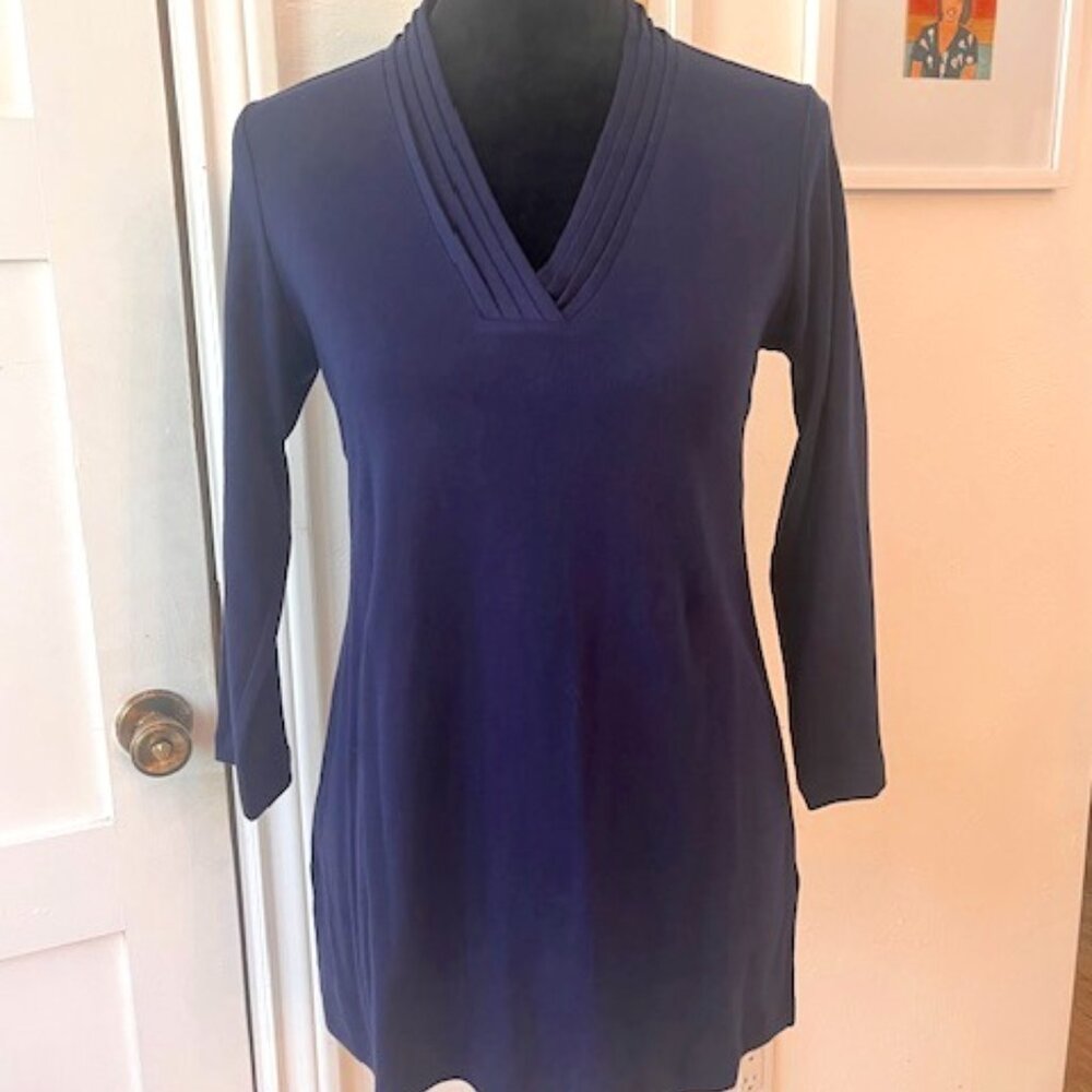 Karen Scott blue long sleeve xs shirt